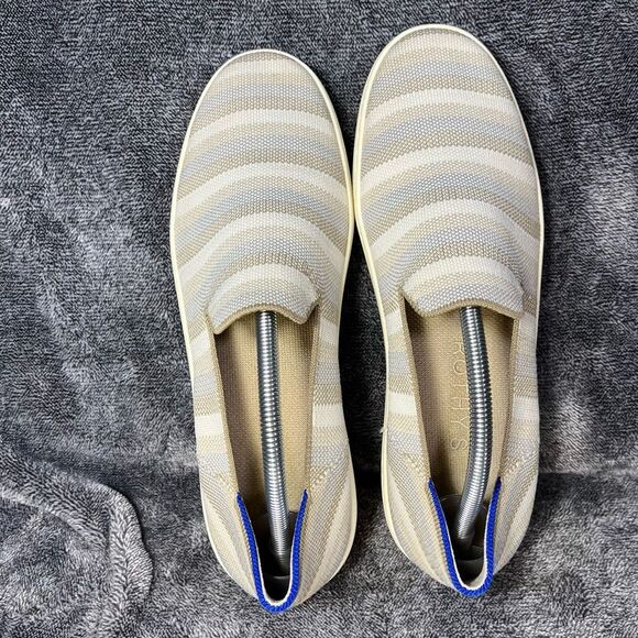 Rothys Golden Stripe Original Slip On Sneakers Size 11.5 - Picture 6 of 9